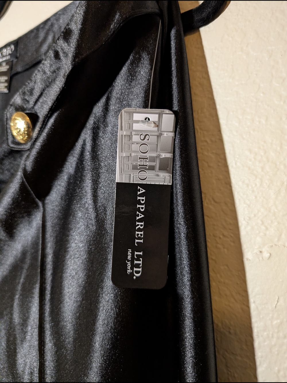 Soho Apparel NWT Shiny Liquid Black Pants Sz 1X